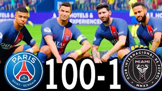 FIFA 25 MESSI RONALDO NEYMAR amp MBAPPE  ALL STARS  PSG 1000 MANCHESTER CITY fc25 [upl. by Rip]