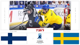 Finland vs Sweden FULL HIGHLIGHTS  2024 U18 Mens World Championship [upl. by Niarda19]