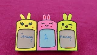 DIY Cute Desk Calendar 2024 [upl. by Chiaki]