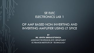 Operational Amplifier OP AMP based Non Inverting and Inverting Amplifier using LT Spice [upl. by Aciamaj]