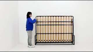 Classic Horizontal wall bed by Wall Bed King [upl. by Atimed]