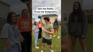 If you get hit you’re out😂 funny game throw sports dodgeball spinthebottle [upl. by West909]