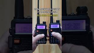 Cara Setting Menyambungkan HT Handy Talky Walkie Talkie Baofeng UV5R baofeng uv5r shorts [upl. by Hazlip]