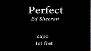 Perfect by Ed sheeran Easy Chords and Lyrics [upl. by Aneekal]