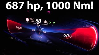 Mercedes EQE 53 4Matic SUV 9010  acceleration and noise test [upl. by Ordnazil595]