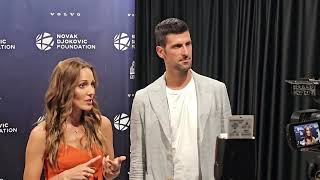 Novak i Jelena Djokovic o roditeljstvu i drugim problemima [upl. by Lemon]