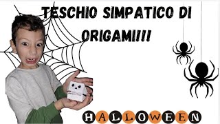 HALLOWEEN CREO UN TESCHIO DI ORIGAMI [upl. by Lladnyk]