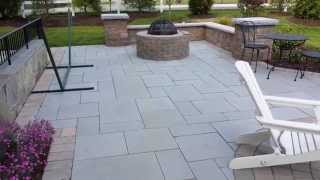 Techo Bloc stone patio in Potomac MD by Corad Outdoor Living and Home Improvement [upl. by Ardnasac]