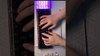 Akko Jelly Black on Akko ASA Black transparent Keycaps  sound test ASMR [upl. by Lleunamme]