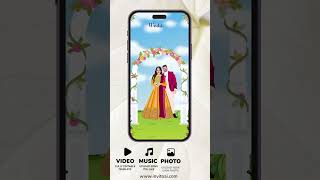 Digital Wedding Invitation Video  Online Animated Video Invitation Maker  AI1018 [upl. by Siramad975]