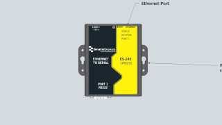 1 Port RS232 Ethernet to Serial Adapter Brainboxes ES246 [upl. by Llemrej832]