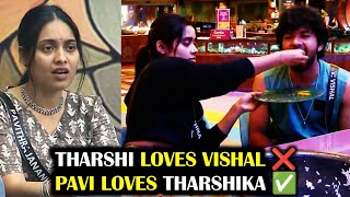 THARSHIKA ❤️ VISHAL ❌ PAVI ❤️ THARSHIKA ✅  BIGG BOSS 8 TAMIL DAY 52  27 Nov 2024  RampJ 20 [upl. by Domenico789]