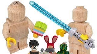 120 LEGO Wooden Minifigure Unboxing amp Review [upl. by Gine]