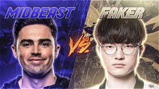 I FOUND FAKER IN SOLOQ  Midbeast [upl. by Nairehs]