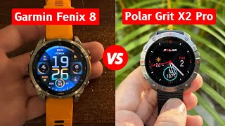 Garmin Fenix 8 VS Polar Grit X2 Pro  Indepth Features Comparison [upl. by Everson]