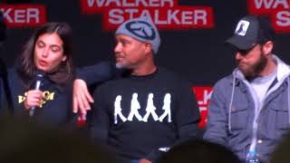 Walker Stalker London 2018 Panel Alanna Masterson Seth Gilliam and Ross Marquand [upl. by Leotie]