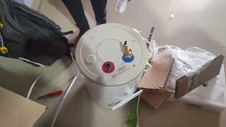 AO Smith 15 L Storage Water Geyser HSEVASX15 White Unboxing and Installation by Jeeves Service [upl. by Lerej]