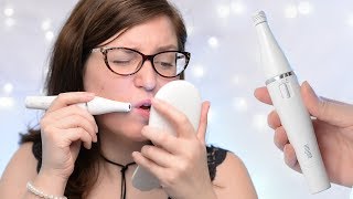 Braun Face Facial Epilator and Cleansing Brush Review amp Demo  CORRIE V [upl. by Eliathan]