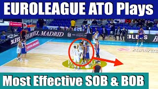 Best Euroleague ATO Plays  Sideline amp Baseline Inbounds Compilation 2022 [upl. by Lesnah]