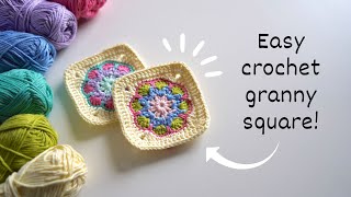 How to Crochet the Spring Court Granny Square · Complete Step by Step Pattern [upl. by Maurie]