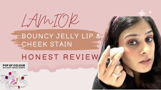 Brutally Honest review of LAMIOR Bouncy Jelly Lip and Cheek Stain [upl. by Minsat]