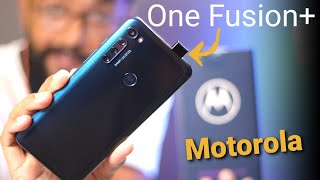 Motorola One Fusion Plus  Cheap Design with Good Features [upl. by Tcideneb]