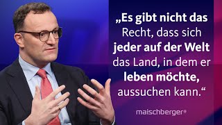 Katharina Dröge und Jens Spahn diskutieren über die Migrationspolitik der Ampel  maischberger [upl. by Koloski957]