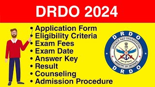 DRDO 2024  Application form Eligibility Criteria Exam Date Syllabus [upl. by Olia374]