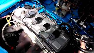 Classic Mini with Nissan CR14DE Engine amp Arduino ECU [upl. by Nathaniel]