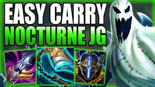 NOCTURNE JUNGLE MAKES CARRYING SOLO Q JUST SO UNBELIEVABLY EASY  Gameplay Guide League of Legends [upl. by Euqimod139]