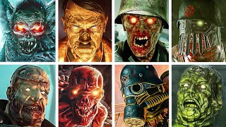 Zombie Army 14  All Monsters amp Bosses [upl. by Akenom]