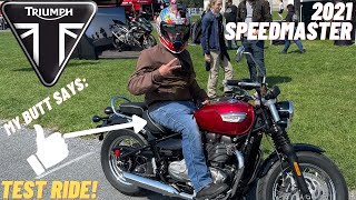 Test Riding the 2021 Triumph Bonneville Speedmaster [upl. by Norab]