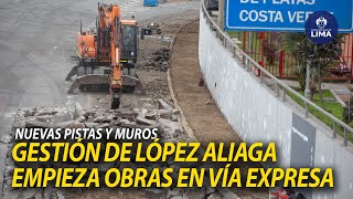 ¡NO SEAS TUMBA LA FIESTA  LÓPEZ ALIAGA REALIZARÁ OBRAS EN VÍA EXPRESA DE BARRANCO [upl. by Yarrum]