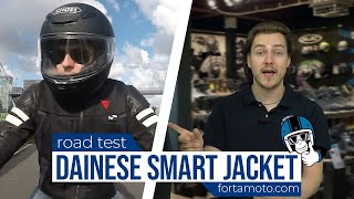 Dainese DAir Smart Jacket Airbag ROAD TEST review  FortaMotocom [upl. by Adanama]