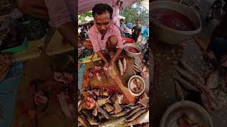 🐠 Unbelievable Fish Cutting Talent Kalu Bhai Shows Extraordinary Skills 🎥 shorts [upl. by Htiekal]