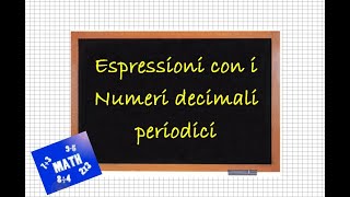 22° lezione  espressione con i numeri decimali [upl. by Burdelle522]