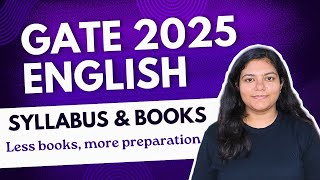 GATE 2025 ENGLISH DETAILED SYLLABUS amp BOOK LIST  Important topics gateenglish gate2025 [upl. by Templa]