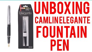 Unboxing Camlin Elegante Fountain Pen [upl. by Brigitta]