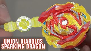 Limited Edition SPARKING CHIP CORE  Union Diabolos Sparking Dragon Ver  Beyblade Burst GTRise [upl. by Maletta179]