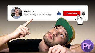 How To Make Animated Subscribe Button For YouTube Channel  Adobe Premiere Pro Tutorial  Downloads [upl. by Anairb]