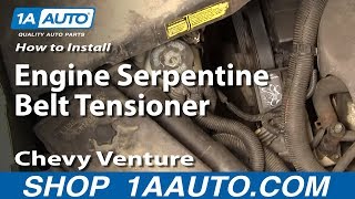 How to Replace Serpentine Belt Tensioner 9798 Chevy Venture [upl. by Siward852]