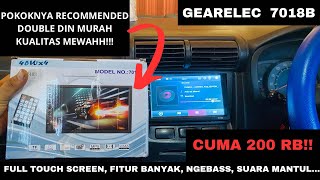 Review Tape Mobil Double din GEARELEC 7018B [upl. by Nillad]