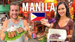 MANILA IS FASCINATING 🇵🇭 STREET FOOD INTRAMUROS amp BINONDO [upl. by Khan464]