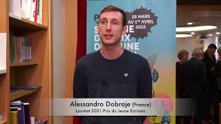 Alessandro Dobraje lauréat 36e prix revient sur les ateliers décriture du PJE [upl. by Georgianne]