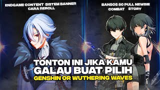 COMPARISON GENSHIN IMPACT VS WUTHERING WAVES ENDGAME CONTENTREWARD REROLLSTAMINASTORYampCOMBAT [upl. by Cerell63]