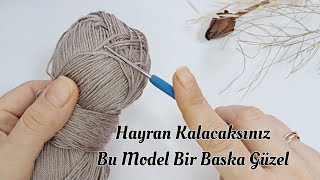 Dantel Gibi Zarif Anne Yelegi Modeli Çok Kolay Çok Zarif Çeyizlik Yelek Modeli knitting hurryup [upl. by Yanahs]