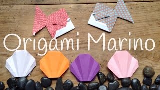 ANIMALES MARINOS de papel  Origami fácil para niños [upl. by Calan]