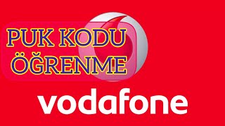 Vodafone PİN kodu unuttum  PUK kodu öğrenme [upl. by Rochelle]