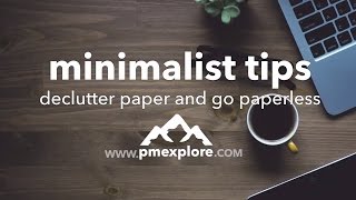 Declutter Paper and Go Paperless 🙌 👍  minimalist tips [upl. by Eyot]