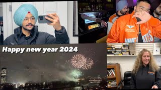 CALGARY FIREWORKS  NEW YEAR 2024  Punjab to Calgary [upl. by Yendic746]